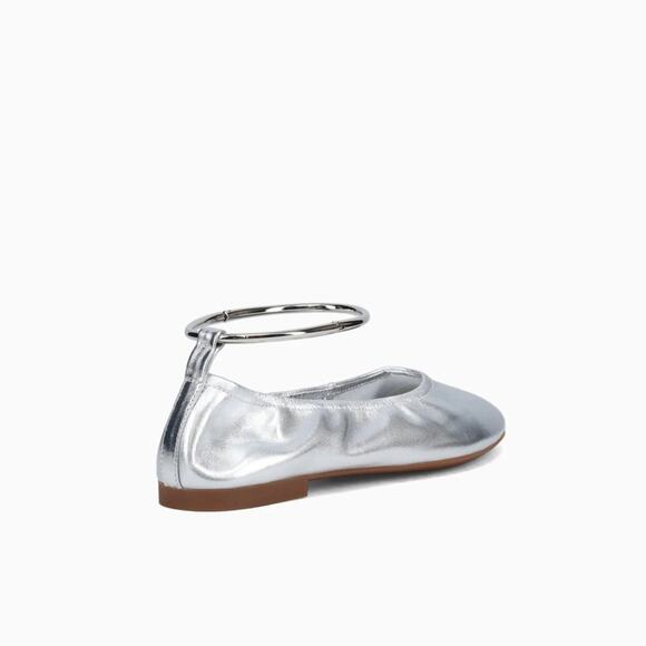 Jeffrey Campbell Tippy Ballet Flats Silver 8.5 - Picture 7 of 10